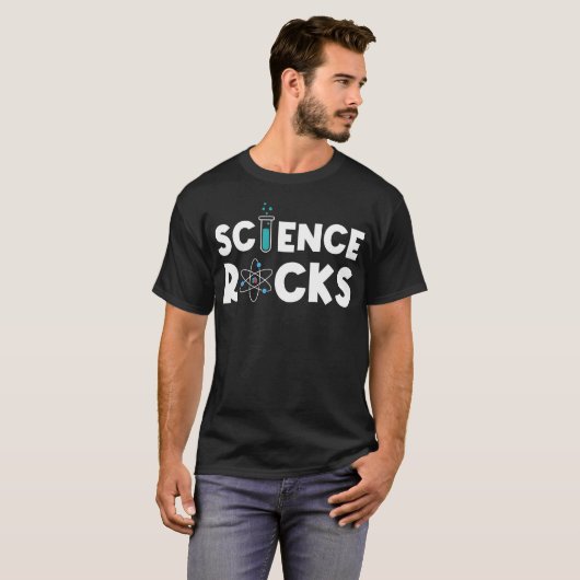 Science Rocks Scientist Chemistry Physics Funny fr T-shirt (Voorkant volledig)