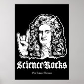 Science Rocks Sir Isaac Newton Poster (Voorkant)