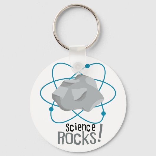Science Rocks. Sleutelhanger (Voorkant)