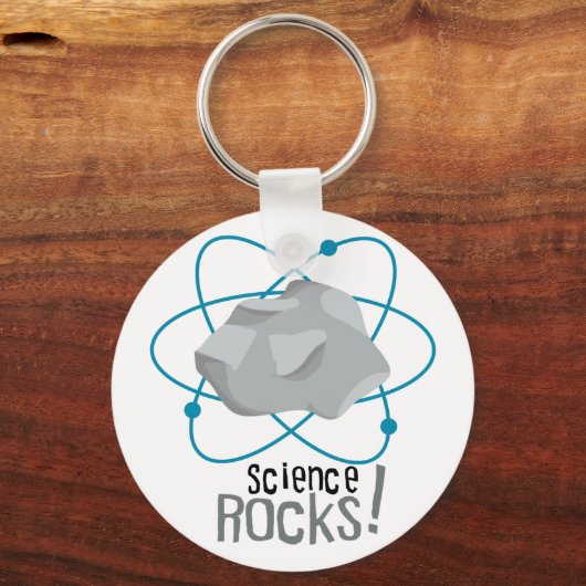 Science Rocks. Sleutelhanger (Voorkant)