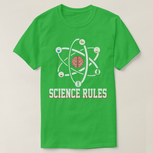 Science Rules Physics Chemistry Scientist Laborato T-shirt (Design voorkant)
