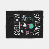Science S - Funny Science Pun Sticker 1 Fleece Deken (Voorkant (Horizontaal))