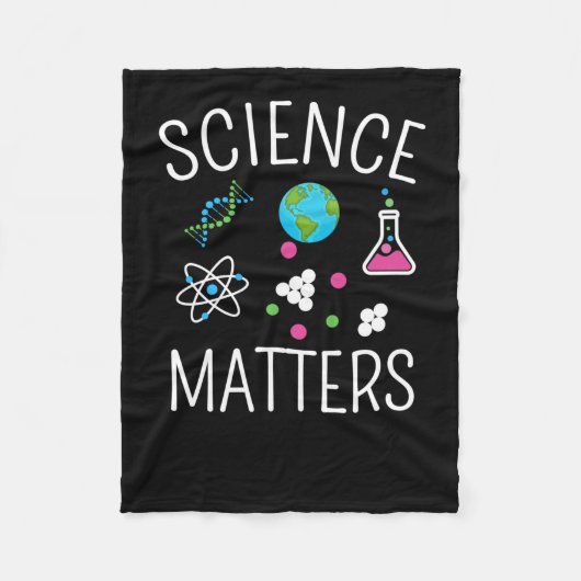 Science S - Funny Science Pun Sticker 1 Fleece Deken (Voorkant)