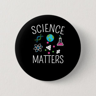 Science S - Funny Science Pun Sticker 1 Ronde Button 5,7 Cm