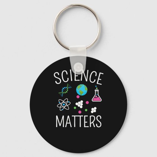 Science S - Funny Science Pun Sticker 1 Sleutelhanger (Voorkant)