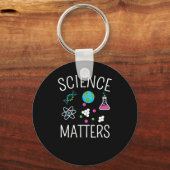 Science S - Funny Science Pun Sticker 1 Sleutelhanger (Voorkant)