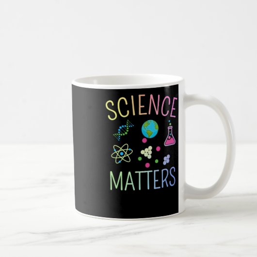 Science S - Funny Science Pun Sticker Koffiemok (Rechts)