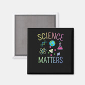 Science S - Funny Science Pun Sticker Magneet (Voorkant / Achterkant)