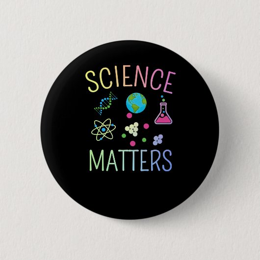 Science S - Funny Science Pun Sticker Ronde Button 5,7 Cm (Voorkant)