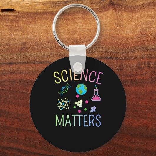 Science S - Funny Science Pun Sticker Sleutelhanger (Voorkant)