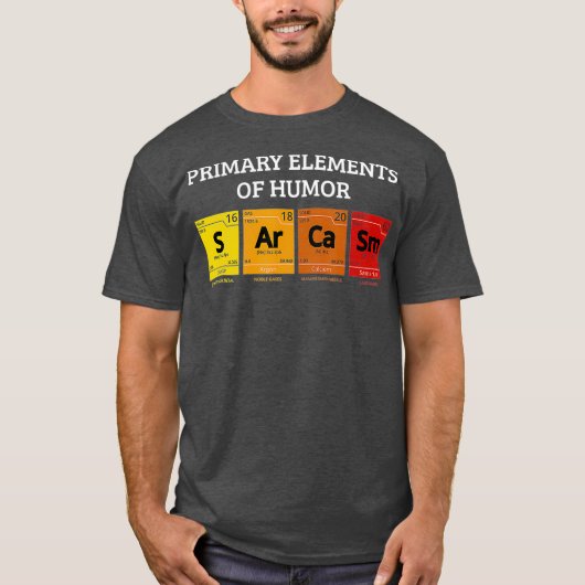 Science Sarcasm als primaire elementen van de Humo T-shirt (Voorkant)