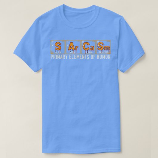 Science Sarcasm Primary Elements of Humor Hallowee T-shirt (Design voorkant)