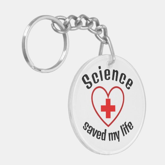 Science saved my life sleutelhanger (Voorkant Links)