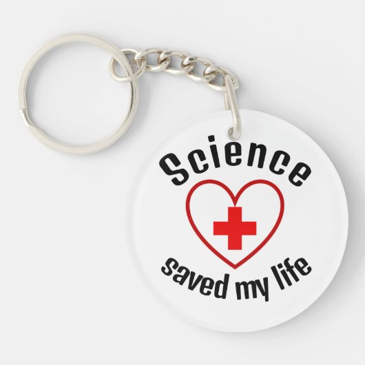 Science saved my life sleutelhanger (Voorkant)