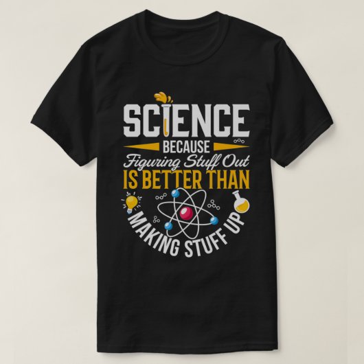 Science , Science , Science Is Real, Science Premi T-shirt (Design voorkant)