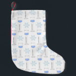 Science Snowflake Beaker Gradud Cylinder Winter Kleine Kerstsok<br><div class="desc">Geweldig voor de wetenschapsliefhebber! Dit patroon van bekertjes,  cilinders met maatverdeling en sneeuwvlokken is perfect voor de kerstfeestdagen.</div>