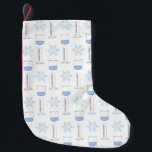 Science Snowflake Beaker Gradud Cylinder Winter Kleine Kerstsok<br><div class="desc">Geweldig voor de wetenschapsliefhebber! Dit patroon van bekertjes, cilinders met maatverdeling en sneeuwvlokken is perfect voor de kerstfeestdagen.</div>