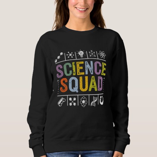Science Squad Grappige Wetenschapsliefhebber Leerk Trui (Voorkant)