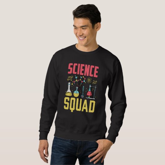 Science Squad Researcher Job Scientist Research Trui (Voorkant volledig)
