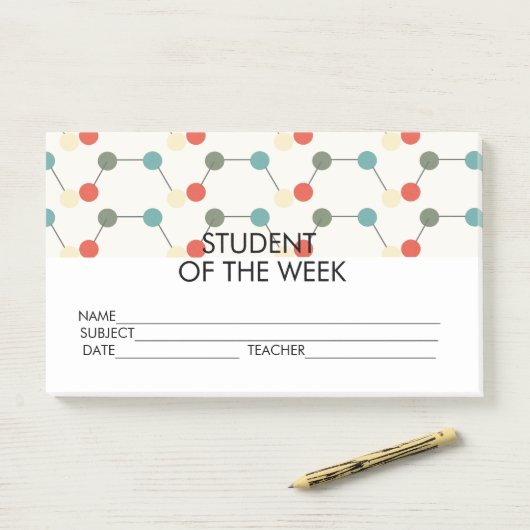 Science Student Award Achievement Post-it Notes (Op bureau)