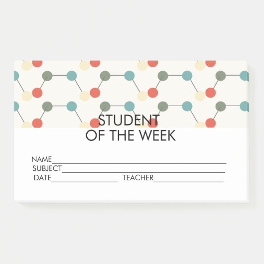 Science Student Award Achievement Post-it Notes (Voorkant)