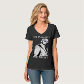 Science  Sunglasses Amercian flag  In Fauci We Tru T-shirt (Voorkant volledig)