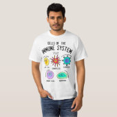 Science T, Immune Cells T, Funny Science T-shirt (Voorkant volledig)