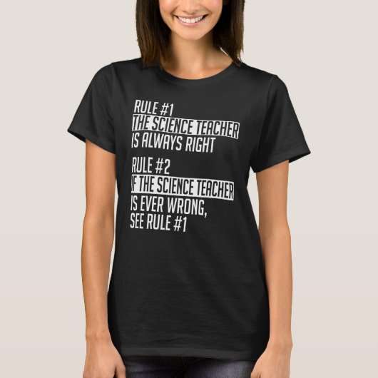 Science Teacher Apparel Cute Teachers Design T-shirt (Voorkant)