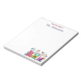 Science Teacher Appreciation Coffee gepersonalisee Notitieblok (Linkerzijde)