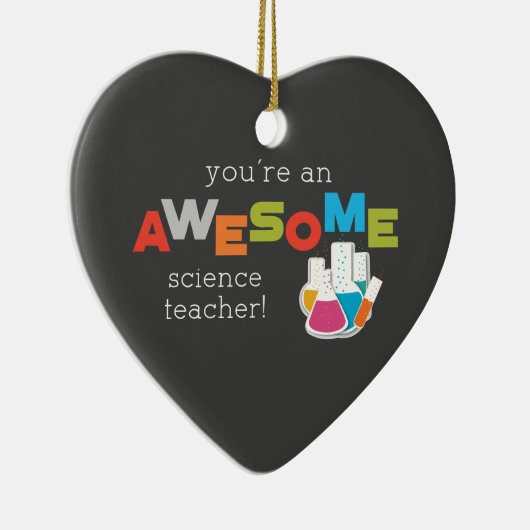 Science Teacher Appreciation Day, Geweldige Keramisch Ornament (Rechts)