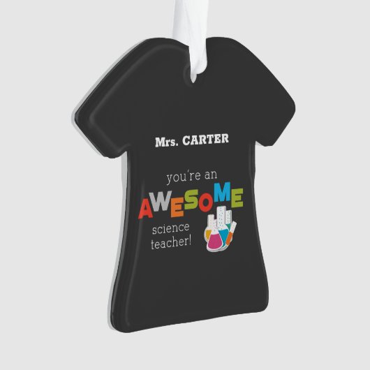 Science Teacher Appreciation Day, Geweldige Ornament (voorkant)