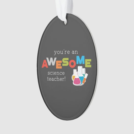 Science Teacher Appreciation Day, Geweldige Ornament (voorkant)