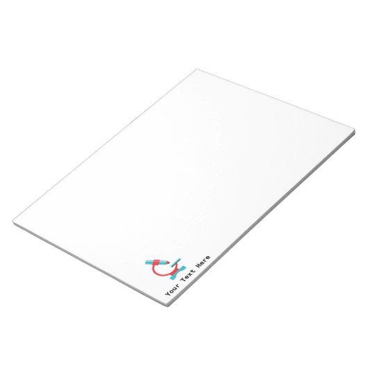 Science Teacher Biology Microscope Notitieblok (Schuin)