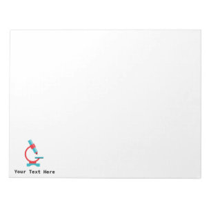 Science Teacher Biology Microscope Notitieblok