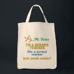 Science Teacher Canvas Tas<br><div class="desc">Grappig en schattig tas van docenten wetenschappen voor je favoriete kind. Pas zijn/haar naam aan voor een persoonlijke aanraking!</div>