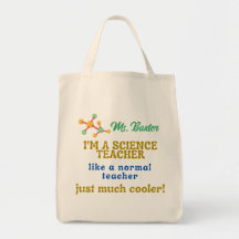 Science Teacher Canvas Tas
