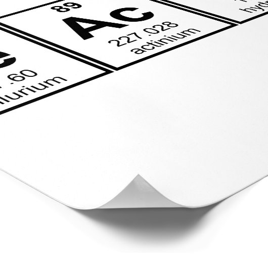 Science Teacher Chemical Elements Poster (Hoek)