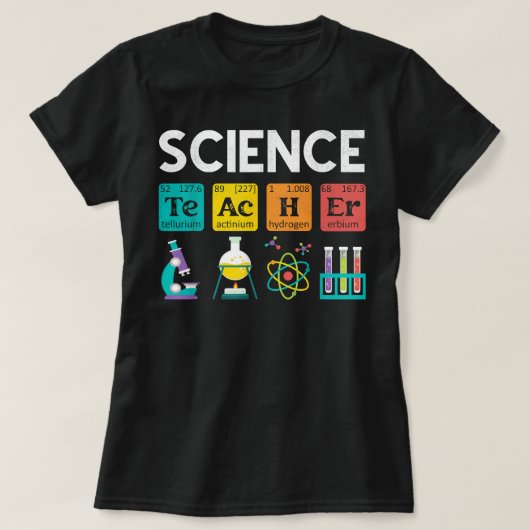 Science Teacher Chemistry Biology Physics Student T-shirt (Design voorkant)
