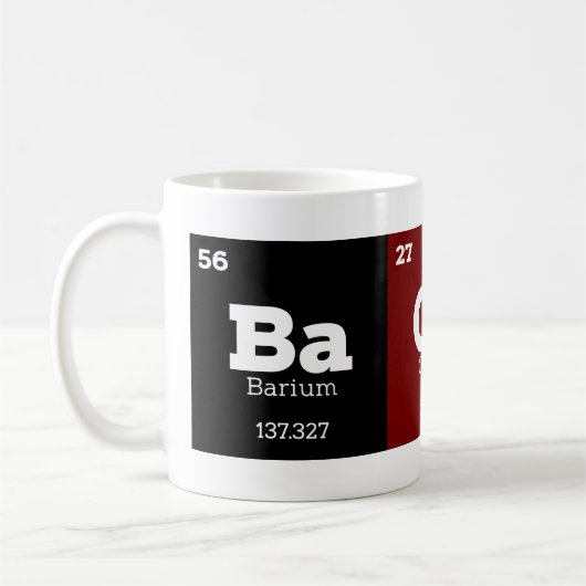 Science Teacher Chemistry Chemical Elements Bacon Koffiemok (Links)