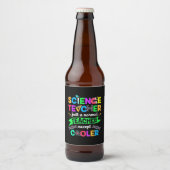 Science Teacher Cool Bier Etiket (Voorkant)