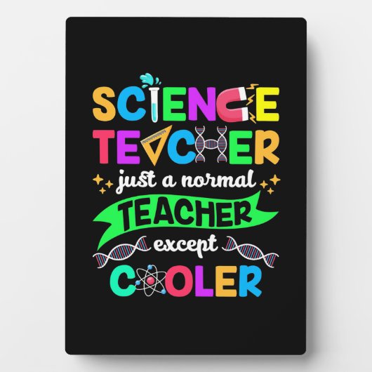 Science Teacher Cool Fotoplaat (voorkant)
