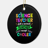 Science Teacher Cool Keramisch Ornament (Links)