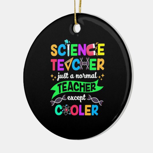 Science Teacher Cool Keramisch Ornament (Links)