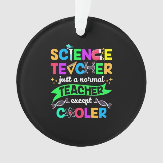 Science Teacher Cool Ornament (voorkant)