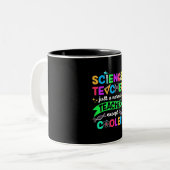 Science Teacher Cool Tweekleurige Koffiemok (Voorkant links)