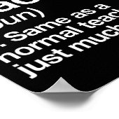 Science Teacher Definition Fun Ck To School First Poster (Hoek)