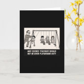 Science Teacher Funny Kaart (Gele Bloem)