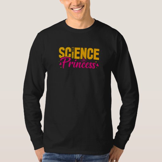 Science Teacher Princess Chemistry Educator Back T T-shirt (Voorkant)