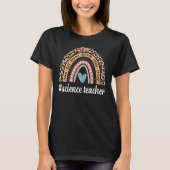 Science Teacher Rainbow Leopard Chemistry Physics T-shirt (Voorkant)