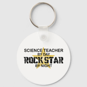 Science Teacher Rock Star by Night Sleutelhanger